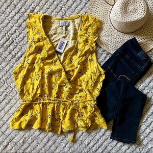 Sofia Vergara Ruffle Wrap Blouse